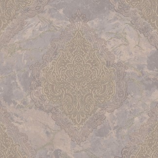 Обои коричневые Дамаск Euro Decor виниловые Sultan арт. 7135-23 Обои коричневые Д