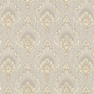 Обои Дамаск бежевый Euro Decor виниловые Romanov арт.7137-10 Обои Дамаск бежев