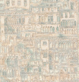 9144-04 Palazzo Ducale Обои Винил Горячего Тиснения Города 9144-04 Palazzo D