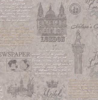 Обои серые London арт. 9099-23 Обои серые London