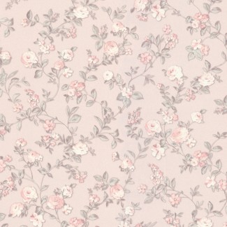 Обои цветы на розовом фоне Floral арт. 9132-02 Обои цветы на роз