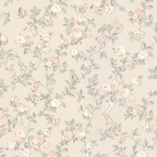 Обои цветы на бежевом фоне Floral арт. 9132-01 Обои цветы на беж