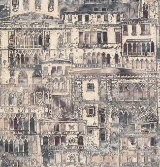9144-20 Palazzo Ducale Обои Винил Горячего Тиснения Города 9144-20 Palazzo D