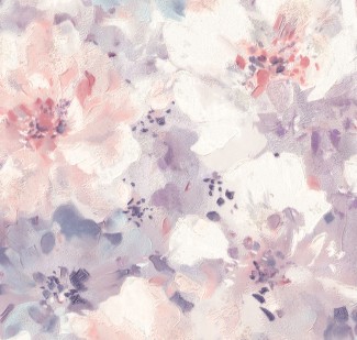 Обои голубые с цветами Euro Decor виниловые Mone арт. 7125-03 Виниловые обои с