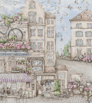 Обои с городским пейзажем виниловые OVK Design Брюгге арт. 10235-01 Обои виниловые с