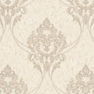 Обои бежевый дамаск Athena виниловые арт. 9134-01 Обои бежевый дама