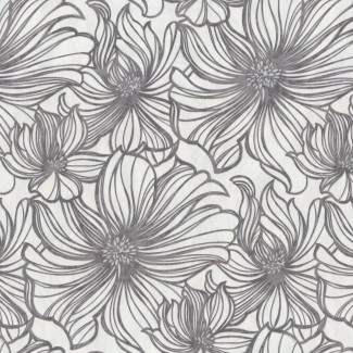 Обои большие цветы на белом фоне Euro Decor виниловые Шармэль арт. 9101-23 Обои большие цвет