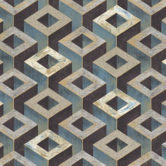 Обои зеленые геометрия Euro Decor виниловые Oxford арт.9120-04 Обои зеленые геом