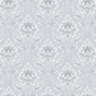 Обои серый дамаск Sicilia виниловые арт. NA8699-25 Обои серый дамаск